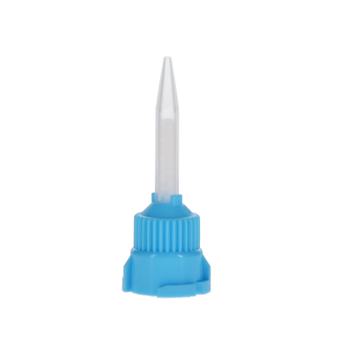 Mixpac Temporary Crown & Bridge Material, T-Style Mixing Tips, Short, Light Blue, 50/Pk, MTLB-T