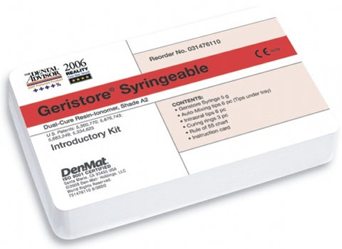 Geristore Dual-Cure Resin-Ionomer Syringe Intro Kit 5 g, 031476110, Cements & Liners, Permanent Cements