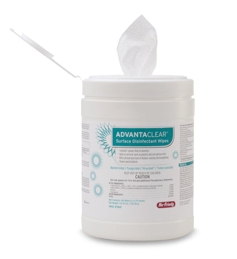 AdvantaClear Surface Disinfectant Wipes Flat Pack, 6" x 6.75", 160 Wipes/Pk, IMS-2160